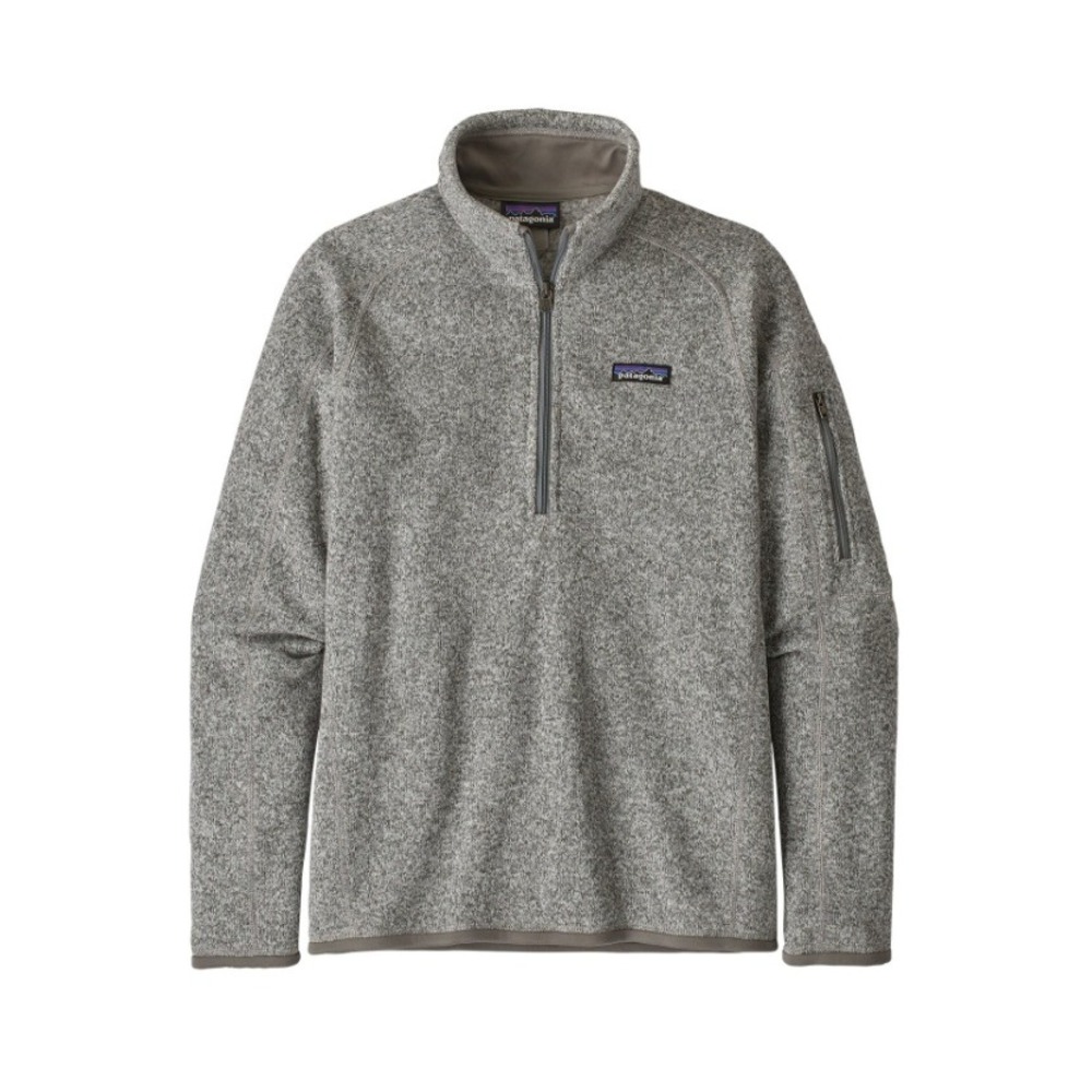 Patagonia Better Sweater 1/4 Zip Fleece Women's Small Birch White Recycled EUC